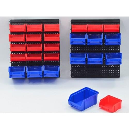 Multifunctional30pc wall-mounted plastic drawer storage box parts box hardware screw tool storage box
