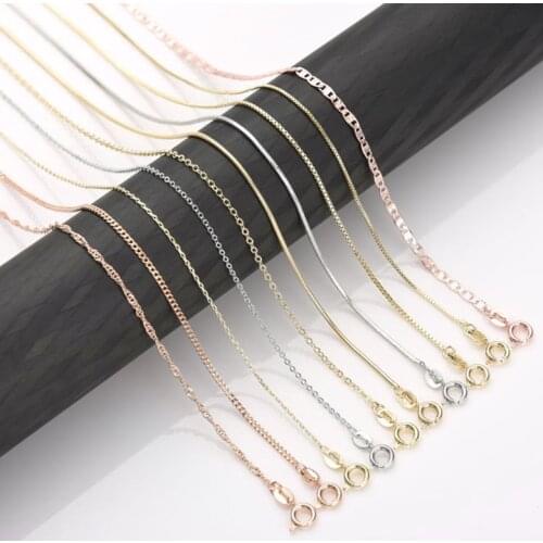 2020 Fashion Hot Selling Temperament Charms Women Necklace Clavicle Chain Basic Chain Jewelry DIY Gift Wholesale Direct Shipping