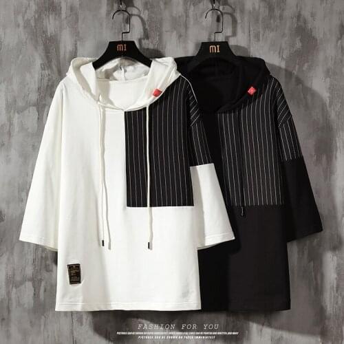 Fashion Short Sleeves Casual O NECK Casual T-shirt Black White Mens Cotton 2021 Summer Clothes TOP TEES Tshirt OverSize M-5XL