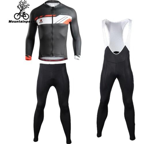 Mountainpeak 2018 Summer Long Sleeve Suit Mens Cycling Suit Womens Tight Riding Pants Panties Roupa Ciclismo Conjunto Ciclismo