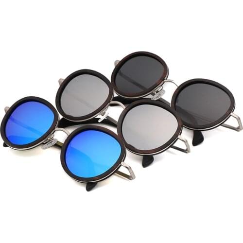 Real Handmade Wooden Mental Sunglasses Women Men Sun Glasses Fashion Design for Male Female gafas de sol With Box