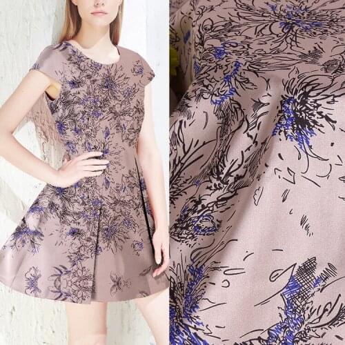 Plain printed polyester fabric per meter 150 cm width dress lining underwear pajamas stretch spandex fabric alibaba express