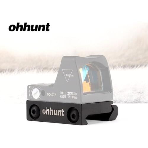Ohhunt Mini RMR Red Dot Rail Mounts Tactical Optics Sight Scope Ruggedized Miniature Low Picatinny Rail Mount Base