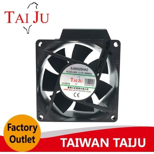 TAIWAN TAIJU SJ80025-ADC AC Axial Fan 80×80×25mm