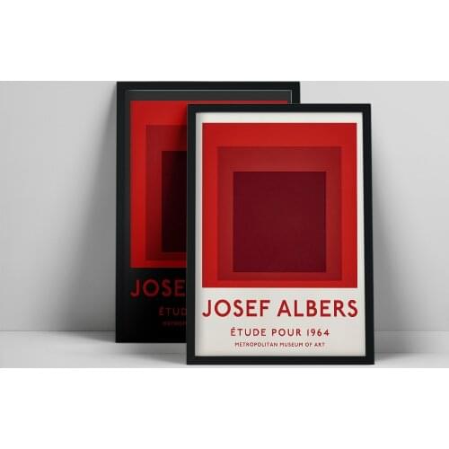 Josef Albers Poster, Albers Exhibition Poster, Josef Albers Print, Art Print, Abstract Poster, Minimalistic Art, Exhibition Art