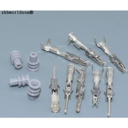 Shhworldsea grey seals Male female wire Crimp terminal Pin 964269-2 964274-2 for VW Audi Seat Skoda Repair Auto spade connector