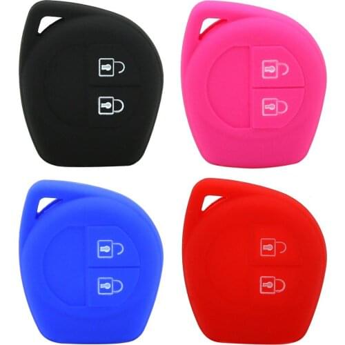 Silicone Car Key Cover Car Key Protective Case Car Key Protector Black Red Pink Blue Color Key Case Car Accessories