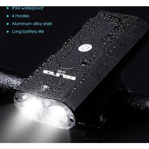 USB Rechargeable Bike Light MTB Bicycle Front Back Rear Taillight Cycling Light Waterproof Bicycle Lamp Ultralight Flashligh