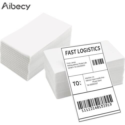 A6 4x6 Thermal Labels Fan-Fold Shipping Labels Strong Permanent Adhesive 150x100mm Compatible with Rollo Dymo Commercial