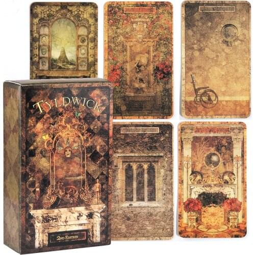 Tyldwick Tarot Deck Divination Card Game Board Game Light See Oracle New Beginner Toy Gift Friend Retro Style