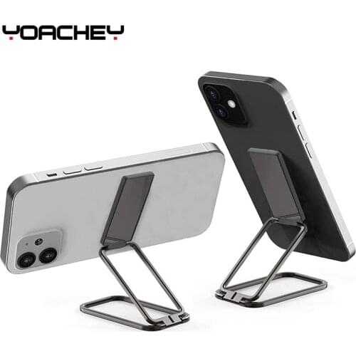 Universal Foldable Desk Phone Holder for iPhone 12 11 Pro Samsung Huawei XiaoMi Metal Finger Ring Kickstand Tablet Desktop Stand