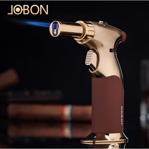 Luxury JOBON high temperature jet torch flame welding gun BARBECUE kitchen cigarette lighter camping gas windproof cigar igniter