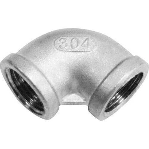 1-1/4" Elbow 90 Degree Angled F/F Stainless Steel SS 304 Female* Female Threaded Pipe Fittings