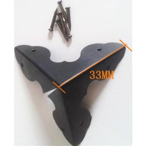 16pcs/lot 33MM Angle yards, corners, wooden box, gift box Corner, three corners code Wrap Wrapping angle Wholesale