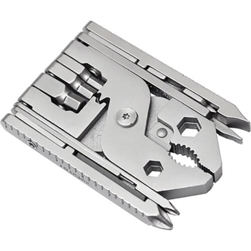 25 In 1 Portable Mini Folding Multi-Functional Pliers Outdoor Hiking Camping Tool Multitools