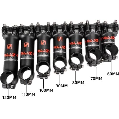 31.8mm MTB Stem Front Rod Stem Part 60mm 70mm 80mm 90mm 100mm Aluminum Alloy Road Bike Stem 7 Degree Bicycle Handlebar Stem