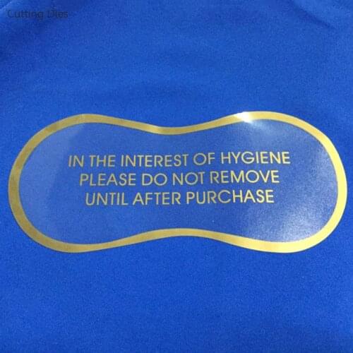 50Pcs/lot 10.7x4.7cm Hygiene Label Clear Tape Swimwear Lingerie Underwear Adhesive Bikini Try On Sticker Labels Diy Crafts