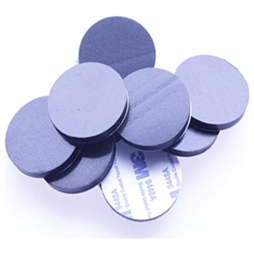 50PCS 25mm x 2mm Translucent Black Anti Slip Silicone Rubber Bumper Damper Shock Absorber 3M Self-Adhesive Silicone Feet Pads