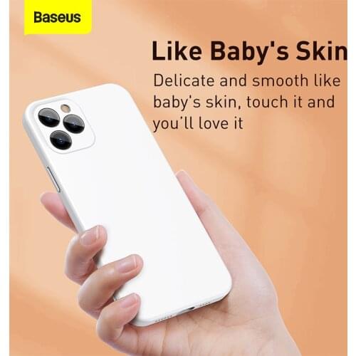 Baseus New 2020 Phone Protective Case for iPhone 12 Liquid Silicone Thin Phone Case for iPhone 12 Pro/Pro Max Back Cover