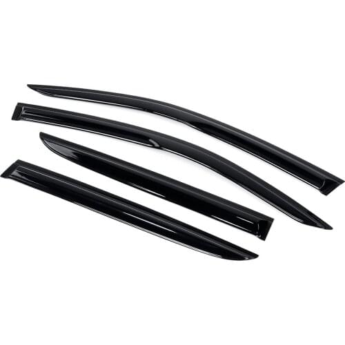 For TOYOTA For C-HR For CHR 2017-2020 4x Black Tinted Car Side Window Visor Guard Vent Awnings SheltersRain Guard Door Visor