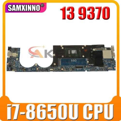 FOR Dell XPS 13 9370 Laptop Motherboard 8G RAM SR3L8 i7-8650U CPU LA-E671P CN-0JHN2Y 0JHN2Y JHN2Y 100% working