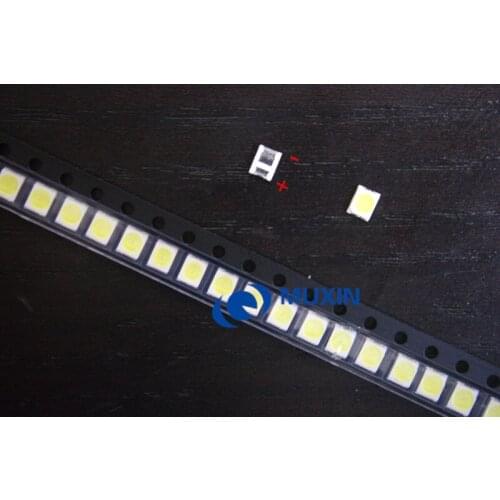 JUFEI 50 pcs LED LCD TV backlight lamp beads 1W 6V 2835 3528 lamp beads cold white 96LM free shipping