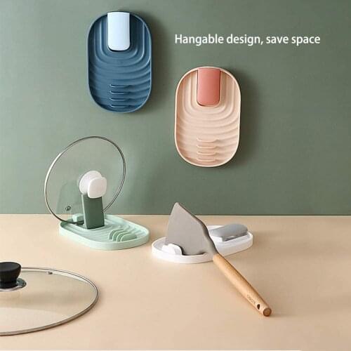 Kitchen Spoon Holders Commodity Shelf Household Plastic Storage Rack Storage Shelf for Pot Cover Spoon Rest Chopsticks Holder