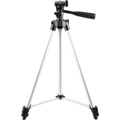 Lightweight Tripod Adjustable Height 3 Sections w 1/4 Inches Screw for Smartphone DSLR SLR Camcorder Travel Photo Video Shooting