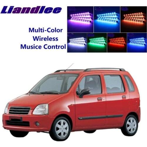 LiandLee Car Glow Interior Floor Decorative Seats Accent Ambient Neon light For SUZUKIWagon Wagon R