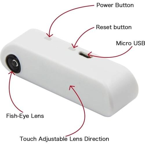 LILYGO® TTGO T-Camera Mini Camera Module ESP32 Chip 4MB flash 8MB PSRAM Micro USB Touch Adjustable Fish-Eye Lens Direction