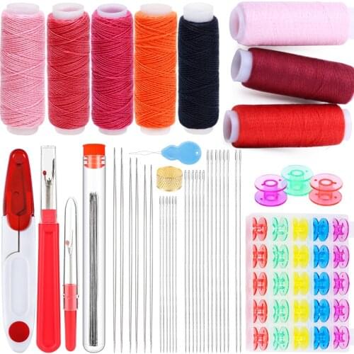 LMDZ Sewing Thread Tools Kit Sewing Needles Household Hand Machine Bobbins Spool Sewing Accessories Craft Tool Handmade Supplies