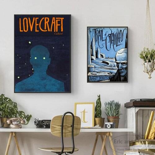 Lovecraft Vintage Comic Art Canvas Art Print Painting Modern Wall Picture Home Decor Bedroom Decorative Posters No Frame