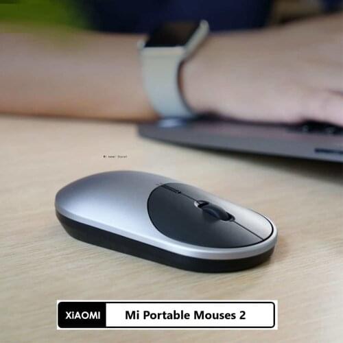New Xiaomi Mi Portable Mouses 2 Wireless Bluetooth 4.2 Mouse RF 2.4GHz Dual Mode Connect 4000DPI Adjustable For Laptop PC Mouse