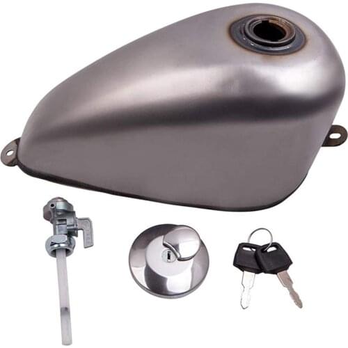 1.5 Gallon 5L Front Gas Fuel Tank Direct Mount for Sportster Ironhead Bobber 1955-1978 SBOB Tank Cafe Racer with Oil Tank Cap