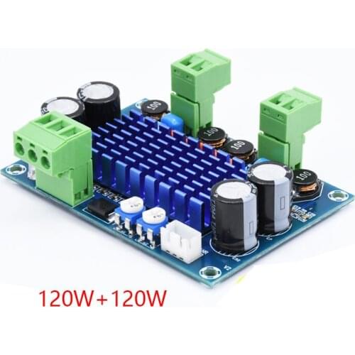 XH-M572 Home audio amplifier board 120W*2 high digital amplifier board TPA3116D2 chassis dedicated pair plug-in 5-28V output