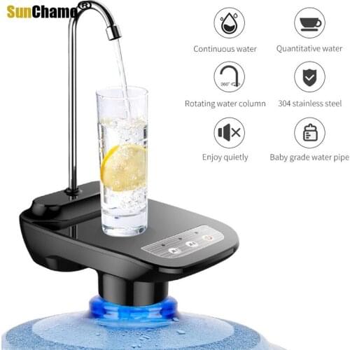 Portable Electric Water Dispenser Wireless Electric Automatic Water Pump Bucket Bottle Dispenser USB Rechargeable Kitchen Tools