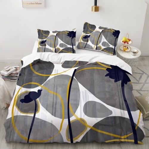 Luxury 3D Bedding set Europe Queen King Double Duvet cover set Bed linen Comfortable Blanket/Quilt cover Bed Set Bohemian grey
