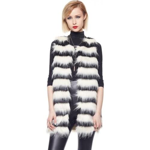 SZOLWY White Fur Coats