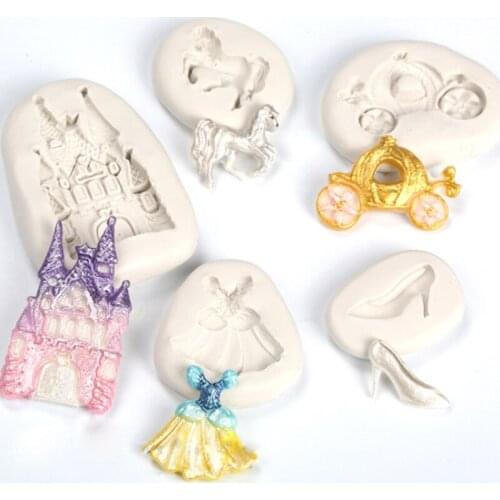 Castle Silicone Molds Fondant Cakes Decorating Tools Silicone Molds Sugarcraft Chocolate Baking Tools For Cakes Gumpaste Form