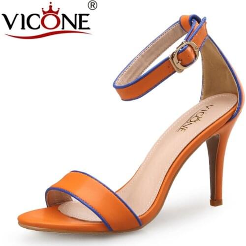 VICONE Women Summer Elegant Office Career Spike Heels V10004