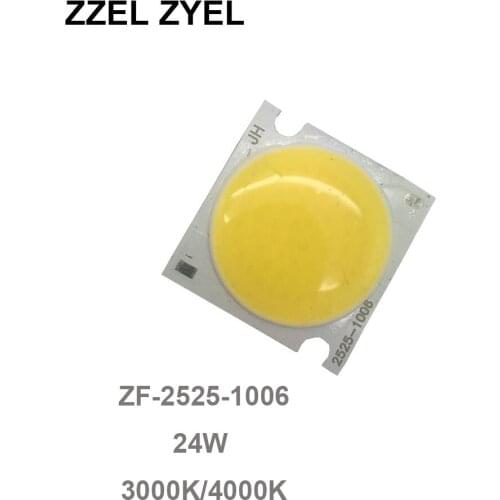 ZZEL DC30V 24W Flip COB LED MODULES light source 25*25mm nature white warm white DIY used for led bulb led down light