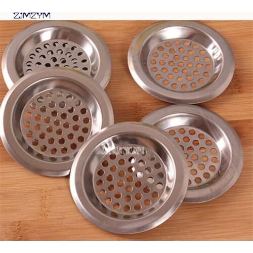 1pc Floor drain cover stainless steel copper washing machine floor drain cover round sewer filter pool D112 Kitchen Drains