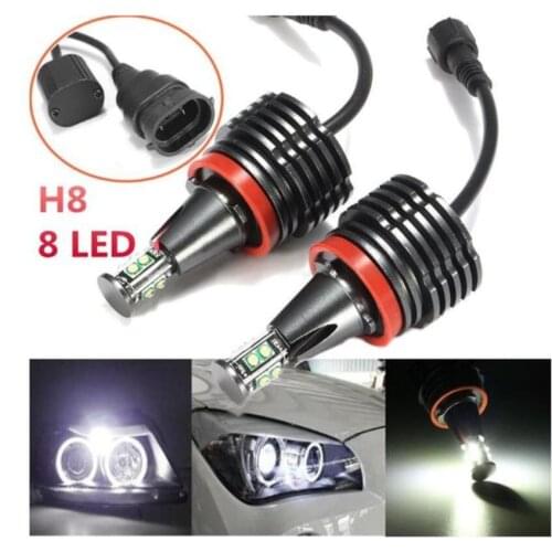 2pcs 40W E92 H8 LED Angel Eyes Led Marker Lights canbus for BMW X5 E70 X6 E71 E90 E91 E92 M3 E89 E82 E87