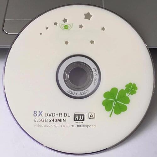 25 discs Grade A X8 8.5 GB Blank Clover Printed DVD+R DL Disc