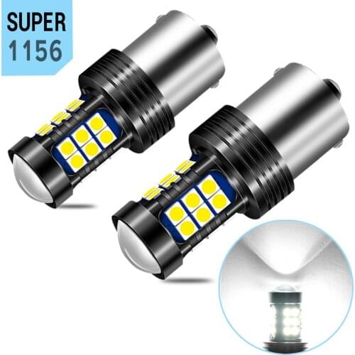 2x P21W 1156 BA15S T15 W16W T20 7440 LED Bulb For Skoda Superb Octavia 2 FL 2010 2011 2012 2013 LED Reverse Light 6000k 1200lm