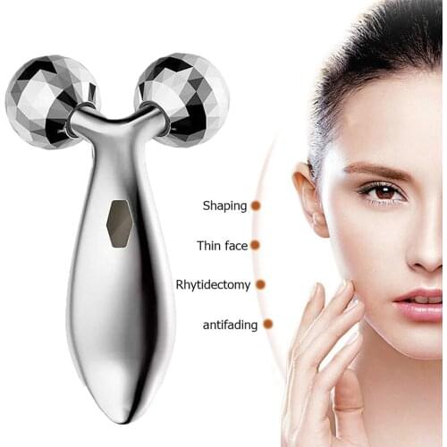 3D Roller Massager Y-Shaped 360 Rotating Facial Massage Wrinkle Remover Face Lift Full Body Roller Beauty Relaxation Tools