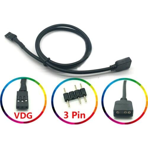 5V 3PIN RGB VDG Conversion Cable Line Connector for GIGABYTE Motherboard Spare Parts