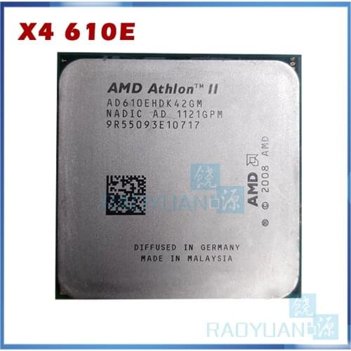 AMD Athlon X4 610E X4-610E 2.4GHz Quad-Core CPU Processor AD610EHDK42GM 45W Socket AM3 938pin