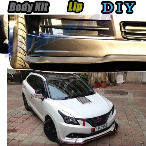 Car Bumper Lip Front Spoiler Skirt Deflector For Suzuki Aerio / Liana 2001~2007 Tune Car Modified Body Kit VIP Hella Flush Lips