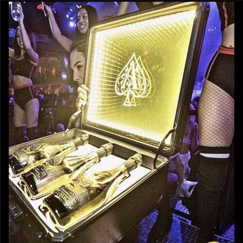 FULL COLOR LED CHAMPAGNE CASE FOR NIGHTCLUBS